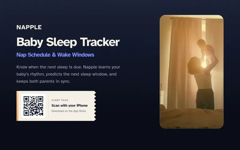 Screenshot of the Napple homepage