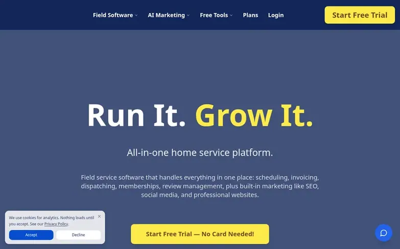 Screenshot of the Call Monkey AI homepage